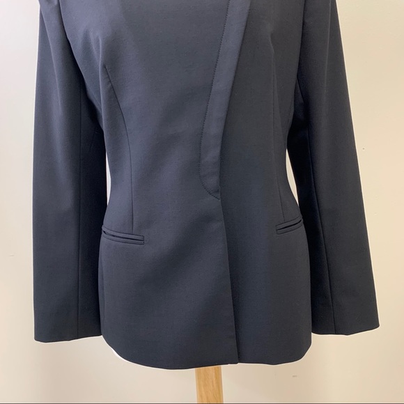 GIORGIO ARMANI LE COLLEZIONI Asymmetric Wool Blazer Size 8 - Picture 3 of 16